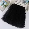 Bébé Fille Robe Flocage À Pois Jupes Net Gaze Moyen Long Bouffant Robes Enfants Princesse Jupe Enfants Vêtements YL543