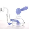 Hookahs 4" Dab Rig Mini Glass Water Bongs rigs onstuimige kleine olielamp schattige mooie shisha