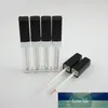 30st 3,5 ml Tom läppglansrör Plast Lipglossflaska Container Black Cap Square Small LipGloss Wholesale