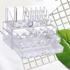 Organisation de stockage de salle de bain diamant modèle bijoux présentoirs cosmétiques ensemble de deux pièces