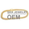 スカ女性ジュエリーキューバリンクチェーンパンクプレート18Kゴールドメッキ銅ネックレス男性チェーン銅ネックレス