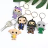 50pcs PVC Figure d'anime mignon Keychains Voldemort Keyring Magic Movie Key Holder Cadeaux pour Kid Fashion Charms Browts Accessory7113175