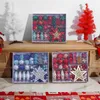 83 pcs peças por caixa decoração de árvore de Natal decoração coberta bolas pintadas coloridas ornamentos SDY026