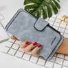 Wallets 2021 Women's Long Wallet Zipper Scrub -Thin Casual Bag Ladies PU Leather Purse Card Phone Holder