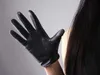 Gants en peau de mouton design court pour femme gants en cuir véritable écran tactile gant de moto noir R630 H1022