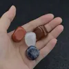 Tiger Eye Amethyst Agate Polished Energy 7 Chakra Arts Natural Stone Tumbled Quartz Yoga Energy Bead Healing Ornaments 장식 장식 Velet Bag Packing