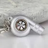 10 pçs / lote REAL WHISTLE Som Turbo Keychain Manga Rolamento Modelo Turbina Turbina Turbando Chaveiro Chaveiro Keyfob Keyring