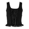 Traf Crop Tank Tops For Girls Corset Top Y2k Women Gothic Clothing Vintage Aesthetic Sexy Chest Binder Bra 92006 210712
