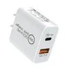 20W 18W Snabb USB-laddare PD Snabbladdningsadapter Typ C Plugg Laddning för iPhone 13 12 11 Pro Max utan låda