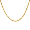 3mm heren roestvrij staal dikke gouden link ketting ketting voor mannen cadeau vriendje vader man met 24 inch