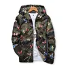 Hoge kwaliteit vrouwen windjack jas lente zomer camo dunne vrouwelijke camouflage vlinder windjack jassen met capuchon 210518