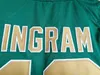 13 Brandon Ingram Kinston Green Basketball Jersey 스티치 자수