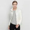 Johnature Women Coat Autumn Winter 90% White Duck Down Jacket 16 Colors Warm Slim Zipper Fashion Light 210908
