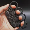 Gewicht Over 125G Metalen Messing Knuckle Duster Viervinger Zelfverdediging Tool Fitness Outdoor Veiligheid Verdedigingen Pocket EDC gereedschap Beschermende uitrusting