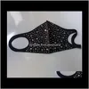 Nähen Vorstellungen Werkzeuge Bekleidung Drop Lieferung 2021 11X11Cm Fix Strass Eisen Auf Transfer Stern Mit Glas Quadrate Motiv Aufkleber Für Gesichtsmaske Q