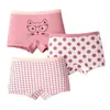 Calcinha de Tani Girl Canties Children Cotton Boxer Kid Briefs Underwear Cute Cat Underpants Shorts para Altura 80-160cm 6 Peças / Pack 211122