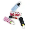 Neoprene Keychain Chapstick Lip Balm Todais Chaveiro Batom Portátil Holder Keyrings Favor Favor Presente YAY006