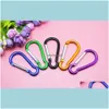 Karabinki Wspinaczka Sport Outdoors Carabiner Pierścień Breloczki Kluczowe Łańcuchy Outdoor Sport Camp Snap Klip Hak Keychain Aluminium Wygodna Hiki