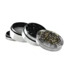 Unique Design Golden/Black/Grey Colors smoking Grinder Grinders Metal tobacco smoke cigarette detector grinding Fit Cool Gift Dry Herb