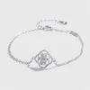 Schneeflocke eingelegtes Zirkon-Armband Temperament Wildes S925-Sterlingsilber-Armband