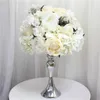 Dekorativa blommor kransar personalizado 35 cm peonias de seda bola flores artificiales centros mesa dekoracion arreglo para boda2467