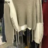 NEPLOE Koreaanse trui vrouwen trekkoord gebreide truien winter kleding vrouw effen kleur chic jumper jas vrouwelijke 4G602 210422