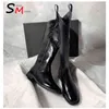 Moda Moda Moda Botas Meados Botinhas Altas Botas Punk Designer Pu Couro Mulher Sapatas Inglaterra Inglaterra Casual Senhoras Botas Y1125