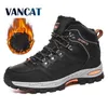 Bottes de neige unisexes chaudes en peluche Men039s, imperméables et antidérapantes, chaussures de travail de randonnée en plein air, baskets 3646 2106247322762