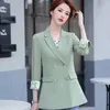 Naviu moda senhora escritório desgaste mulheres blazer coreia estilo puro cor outerwear formal terno jaquetas solto casaco 210604