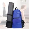 Utomhusväskor Yoga Multi Purpose Ryggsäck Mat Korskroppsslingväska Bär med fickor Fällbar Roll Pack Axel CH