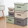 Slaapkamer opbergdoos kleding opbergdoos met deksel cosmetische organizer opbergdozen opvouwbare puin draagbare stofdichte containerbox FHL60-WLL