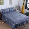 Simmons Cienki łóżko Spódnica Wygodne Duży rozmiar Indywidualny / Podwójny BedSpread Odporna na pyłoszczelnie z 2 sztuk Poszewka Hot F0003 210420