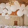 30 pcs/Lot 4 ''-12'' Mix Taille Boule De Papier Chinois Lampion Suspendu Blanc Décoration De Mariage Lanternes En Papier Abat-Jour Décor De Fête