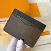 kvalitet män kvinnor kreditkortshållare klassiska mini bankkortshållare liten slimmad plånbok med låda 03