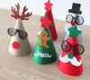 DIY-Mütze, Party-Dekoration, handgefertigt, für Weihnachtsbaum, Rentier, Weihnachtsmann, Hut, Mütze, Make-up-Ball, festliche Geschenkartikel