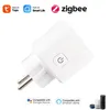 Tuya Zigbee Smart Plug Eu 15A 110250V Smart Smart Home Plug Wireless Plug VOCE Controllo funziona con Alexa Google Home Home28344482892795