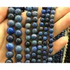 Grânulos de Dumortierite Azul Natural, Semi Precioso Gem Stone Jaspe R Beads Soltos para Jóias Fazendo 4mm 6mm 8mm 10mm 12mm 1Strand