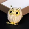 Bird Owl Brooch Pins Silver Gold Pearl Brooches Business Suit Dress Tops Corsage for Women Men Fashion Jewelry Will and Sandy