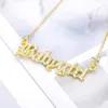 Designer Halskette Luxus Schmuck Babygirl Für Frauen Mama Zirkon Buchstabe Name Initiale Choker Anhänger Mode Geschenke Bijoux Femme BFF