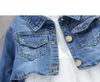 M3949 Kid Girls Denim Mesh Dress Toddler Baby Robes à manches longues Casual Kids Party Clothes