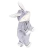 Зимний толстый новорожденный бархатный комбинезон с длинным рукавом Bunny теплые детские розыгрыши кролика шляпа с капюшоном боди