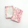 Partihandel 3-par 5-par Soft Paper Lashes Boka för False Mink Ögonfransar med Pincett Private Label Tomma Lash Boxes