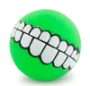 Boule à dents en PVC pour animaux de compagnie, jouet amusant et gratuit, pour chien, chiot, chat, son à mâcher, jeu pour chercher des grincements, fournitures pour animaux de compagnie en silicone