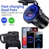 Car Truck 12V24V SUV RV ATV Charger Socket USB Type C PD QC 30 Quick Charger With Switch USB Car Charger For iphone Laptop3707602