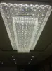 Hotel Project Lighting Chanselier Индивидуальные прямоугольные Лобби Потолочные лампы Керамические Ювелирные Изделия Выставочный зал Продажи Песочный стол Светодиод