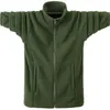 Outono inverno hoodies homens casual moletom jaqueta masculino lã morna windbreaker verde tamanho grande casacos 6xl 211214