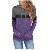 Hoodies للنساء من النوع الثقيل للنساء جيب الرباط النساء الشريط غير الرسمي طويل الأكمام الشارع هوديي Sudaderas con capucha moletom