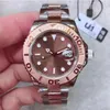 U1 Factory Herrklocka 2813 urverk Automatisk 40MM Rose Gold Rostfritt stål Chokladlås Safirglas Armbandsur