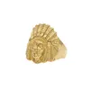 Мужские золотые кольца в стиле хип-хоп, ювелирные изделия в стиле ретро, индийский шеф-панк, винтажные преувеличенные металлические кольца из сплава2233133