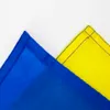 Drapeau de l'ukraine pour la décoration prix usine directe 100% polyester 90 * 150cm bleu jaune ua ukr 0308